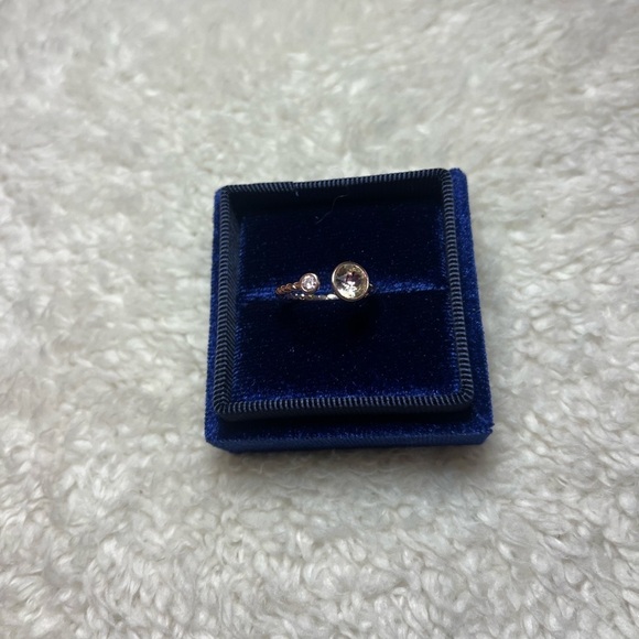 NEW Pink Silver Stone Ring - Picture 1 of 3